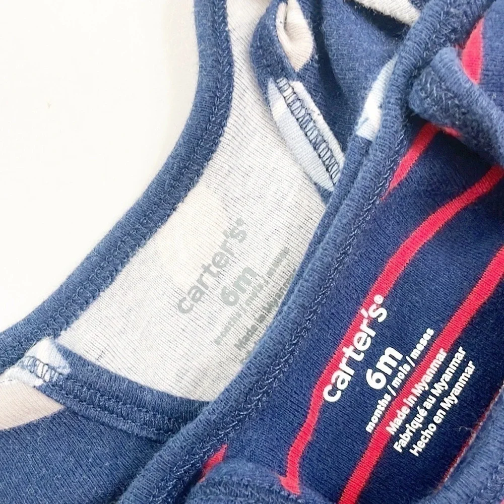 Carter's football print baby bodysuits